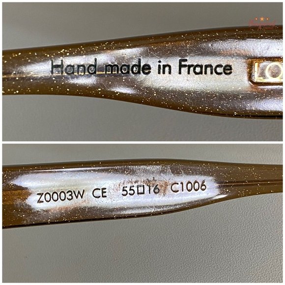 Authentic LOUIS VUITTON Gold Speckling Acetate Frame Soupcon Sunglasses - Z0003W main image 4